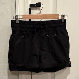 90 Degree By Reflex Black Athletic Shorts